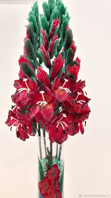 МК: ГЛАДИОЛУСЫ из БИСЕРА. Tutorial: Beaded Gladioli. Часть 2/2. Цветы из  бисера - YouTube