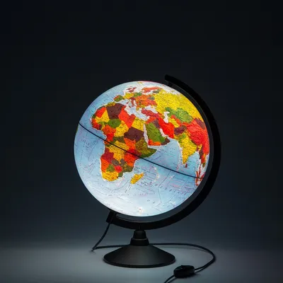 Globen Глобус Земли физический с LED-подсветкой, диаметр 320 мм - купить с  доставкой по выгодным ценам в интернет-магазине OZON (204024136)