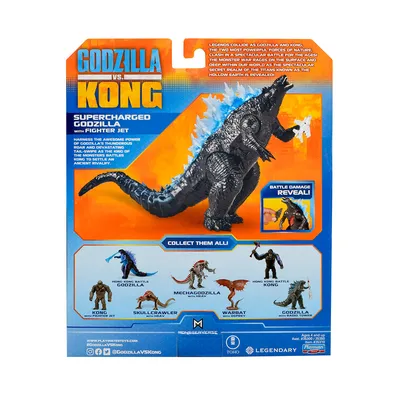 Фигурка Godzilla vs. Kong Годзилла с суперэнергией и истребителем (35310) -  купить по выгодной цене в Киеве - Интернет-магазин детских товаров Raiduga