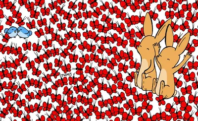 Гергей Дуда нарисовал новую головоломку с кроликами и привидением - фото -  Апостроф