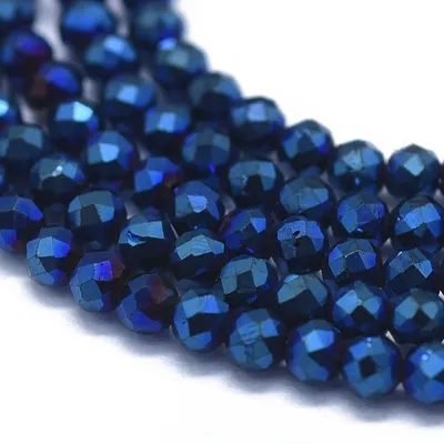 Шпинель сине-голубая бусины капли бриолеты 11,5х7+