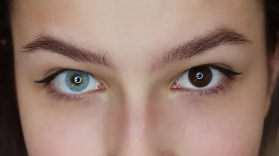 ПОМЕНЯЛА ЦВЕТ ГЛАЗ/Цветные линзы Adria Effect Topaz/Голубые линзы на карих  глазах - YouTube