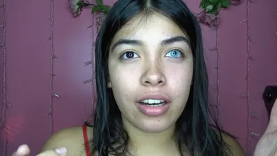 Голубые контактные линзы на карих глазах - обзор - YouTube
