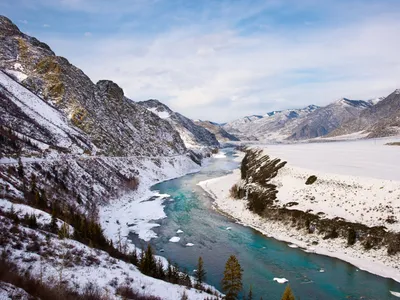 Горный алтай зимой фото