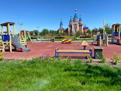 В городе Камызяк Астраханской области завершили благоустройство парка и  набережной