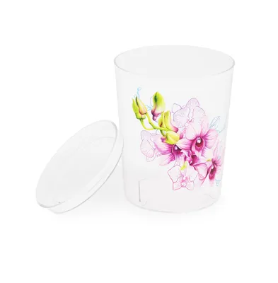 ᐉ Горшок для орхидеи PlastDetal двойной 3,5 л Прозрачный/Желтый (300019) •  Купить в Киеве, Украине • Лучшая цена в Эпицентр