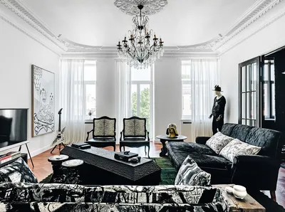 Черно-белая гостиная Прага купить в Екатеринбурге по низкой цене