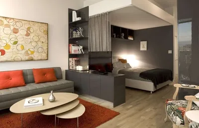 Дизайн комнаты 18 кв м, спальни-гостиной в современном стиле: как  расставить мебель - 42 фото