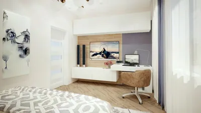 Дизайн спальни гостиной - 73 фото