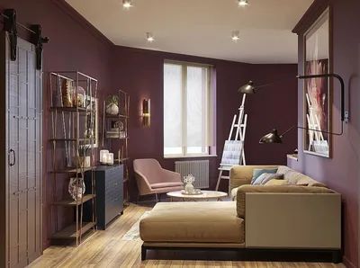 Фиолетовый цвет в интерьере — 17+ фото идей в дизайне