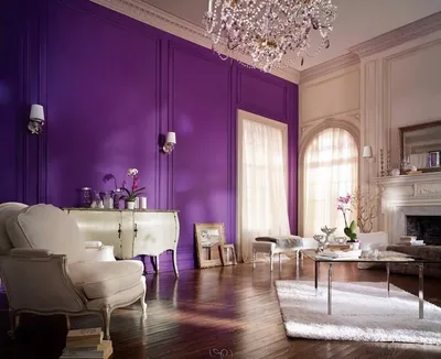 Королевский эффект: фиолетовый цвет в интерьере – Rehouz