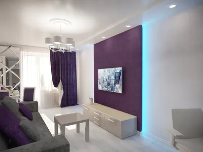 Гостиная в серо фиолетовых тонах реальные в интерьере (41 фото) - красивые  картинки и HD фото