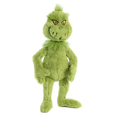 20 inch Holiday Plush Greeter the Grinch with Light up Heart Dr. Seuss  Decoration (All Ages) - Walmart.com