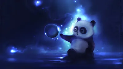 Модульная картина «Грустная панда» - купить модульную картину!