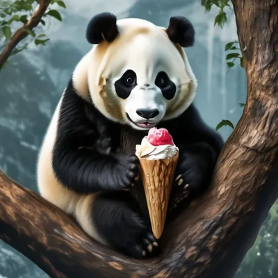 Грустная панда животных мультфильм лицо на сером фоне | Премиум векторы