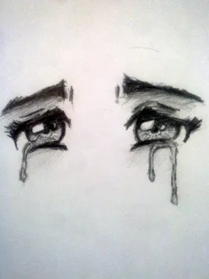 Как нарисовать плачущего человека - 31 фото