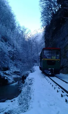 Гуамское ущелье зимой