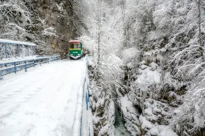 Гуамское ущелье зима (много фото) - treepics.ru