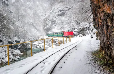 Гуамское ущелье фото зимой фотографии