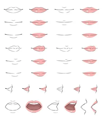 Рисунок губы для детей - 52 фото