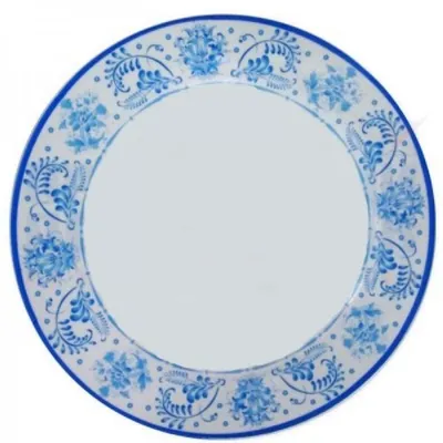 Декоративная тарелка Гжель, 20.5 см - купить по доступным ценам в  интернет-магазине OZON (497605732)