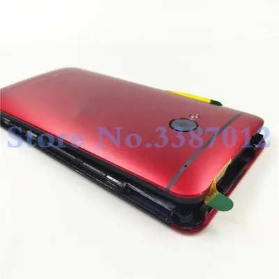 Задняя крышка для HTC One M7 / 801e (Красная)