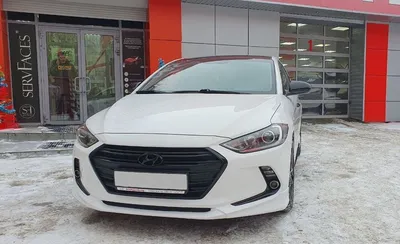 Передние фары Hyundai Elantra AD (16-19) тюнинг Full Led оптика - в Украине  от компании M-Tuning.