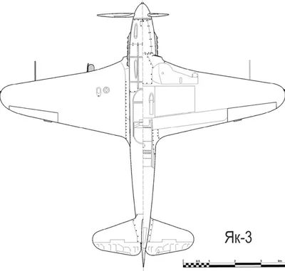 Модель самолёта Як-3 - Чертежи, 3D Модели, Проекты, Авиация