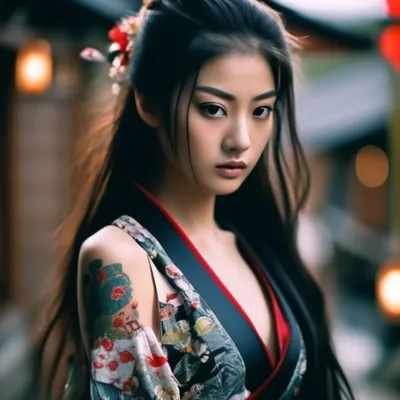 Японка, Японская девушка, традиционный…» — создано в Шедевруме