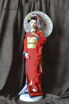 Японская девушка в национальном …» — создано в Шедевруме