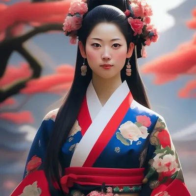 Японская девушка рисунок - 73 фото