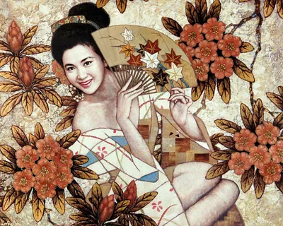 Японская девушка рисунок - 73 фото