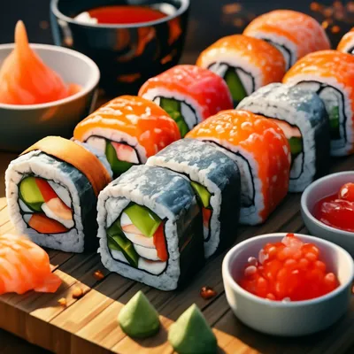Настоящие японские суши во всей …» — создано в Шедевруме