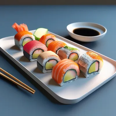 Японские суши морепродуктов Стоковое Фото - изображение насчитывающей  съешьте, еда: 42980938