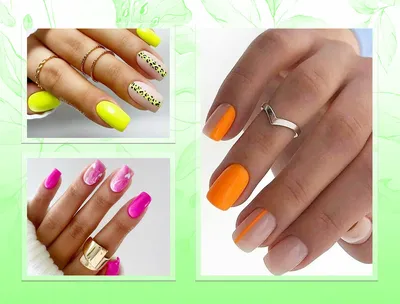 Яркий дизайн ногтей с объемными мармеладными цветами (фото)