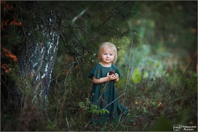 Детские фотосессии на природе, в парке, в лесу