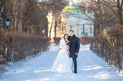 Свадебная фотосессия зимой и в пасмурную погоду