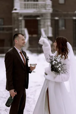 Свадьба в январе — фото, свадебная фотосессия в Москве, заказать фотографа