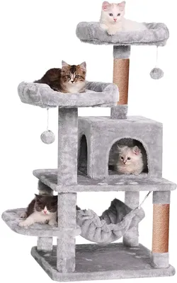 Игровые комплексы для кошек, домики и когтеточки - купить в  интернет-магазине