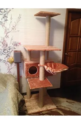 Домик для кошек когтеточки игровые комплексы Комплекс для кошки Д-6 купить  в интернет магазине по выгодным ценам 10600.0