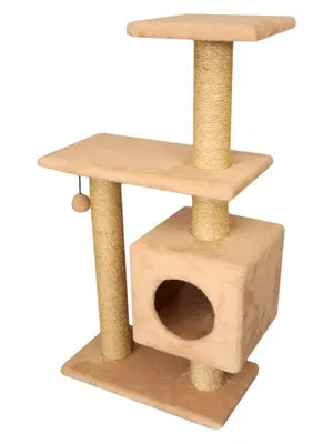 Игровой комплекс для кошек \"Кинг\"., агат/ваниль - купить с доставкой по  выгодным ценам в интернет-магазине OZON (1288249791)