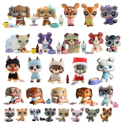 Littlest Pet Shop Toys lps Collie Short Hair Cat Cocker Spaniel Great Dane  Deer | eBay