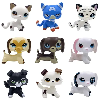 Amazon.com: Rare Pink White Short Hair Cat Blue Eyes Mini Pet Shop - Little  Pet Shop Kitty Action Figure Rare Old LPS Toys Brown Kitten Toys for Kids  Animal Toy for Girls