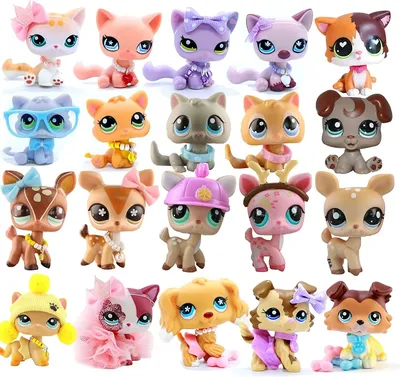 Littlest Pet Shop LPS Random 3 PC LPS Toys Set LPS Kitty Deer Puppy LPS Cat  Dog | eBay