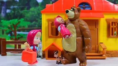 Медведи и игрушки Маша и медведь: фоновые картинки