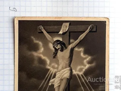 Серебряный крест \"Распятие Иисуса Христа с молитвой ко Кресту\" 133003