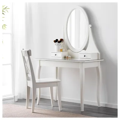 IKEA HEMNES (303.744.13) Туалетный столик, белый (ID#881164797), цена:  9795.34 ₴, купить на Prom.ua