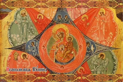 Икона Божией Матери Неопалимая Купина из янтаря в багетной раме, 17-21 см,  i-0025, арт. i-0025 - Япос