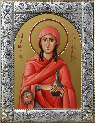 Икона Мария Магдалина равноапостольная, мироносица, 14х18 см, в окладе -  Интернет магазин ikonaspas.ru