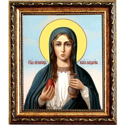 Купить икону Мария Магдалина Святая равноапостольная. Икона на холсте.